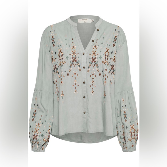 CREAM CRFILLIPA LONG SLEEVED BLOUSE Size 44 (XL) - Picture 2 of 15